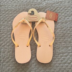 Havaianas Giltter Flip Flops